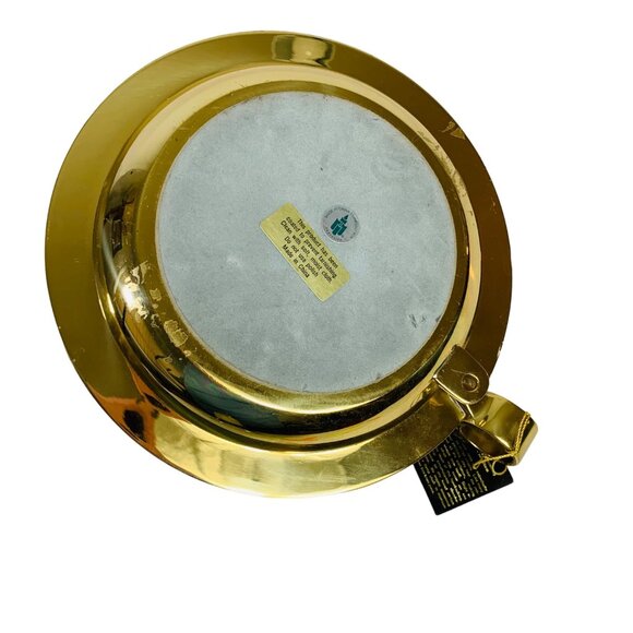 Partylite Brass Gimbal Candle Holder Nautical Patina Wall Sconce Table Bell READ - Picture 2 of 16